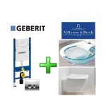 Инсталляция Geberit 458.161.21.1 + унитаз Villeroy&Boch  Venticello Direct Flush 4611R001
